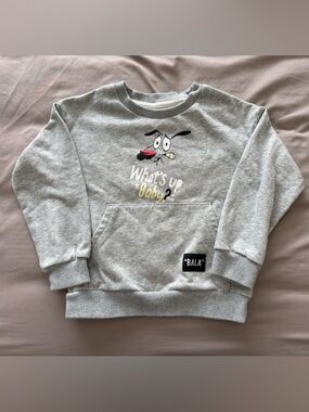 Courage The Cowardly Dog Grey Kids Sweatshirt Size 4T(110)